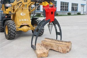 [Hot Item] Kinger Firewood Log Splitter Attachment Cone Log Splitter for 2-5t Excavator