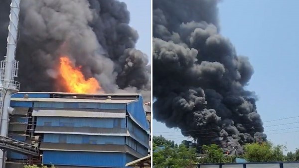 Explosion triggers massive blaze at chemical factory in Gujarat's Bharuch; several workers injured