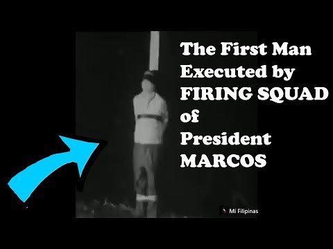 MARCOS'S FIRST BRUTAL ORDER OF FIRING SQUAD EXECUTION