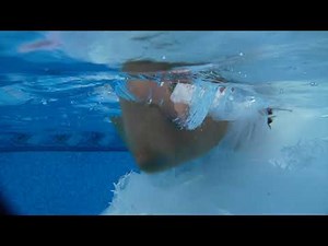 pretty bride in the swimming pool