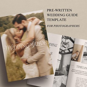 CANVA Modern Wedding Photography Client Guide Editable Elopement Magazine Template Pre Written Photographer Book Digital Download - Etsy
