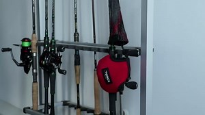 RUNCL Fishing Rod Sleeves & Reel Bags, Spinning/Casting Rod Socks & Spinning/Baitcasting Reel Covers - Protection Solution, Space Saver, Perfect Storage - Fishing Pole Sleeves & Reel Pouch (2 Pack)