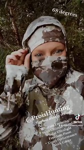 What does Prois Staffer & Virgina State Coordinator, Kristi Martel wear for a 68 degree day of archery hunting in VA?! ⤵️ 👉 Solas Ultimate Hoodie in Cumbre 👉 Solas Ultralight Freedom Fit Pants in Cumbre 👉 Tintri Nexk Gaiter 👉 Olann Beanie #iamprois #womenwhohunt #huntinglife #cumbre #veilcamo #bowhunting | Prois
