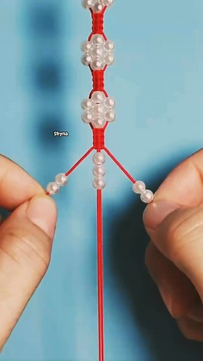 DIY Pearl and Thread Bracelet for Friendship day | Easy Handmade Jewelry Guide. #design #handmade #embroidery #embroiderydesign #bracelet | Shyna