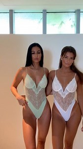 BoutineLA Underwear | Lace bodysuits Ocean Blue & white Shop at: www.BoutineLA.com | Instagram