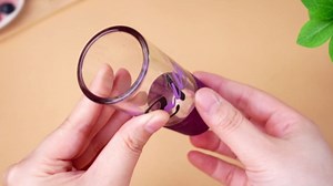 2pcs Birthday Gift for Her Glitter Stemless Wine Glass Shot Glass Birthday Decorations Party Favors for Women Daughter Sister Female Friends Coworker Girlfriend(Finally 21,Purple)