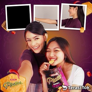 1.1M views · 18 reactions | DUH, ketagihan bikin tik tok mulu nih~⠀ –⠀ Haaaa kayaknya seru-seru main tik tok bakal lebih greget dan kompak deh kalo sambil ngemil Piattos Sambal Terasi!⠀ Pedesnya tuh memang bikin makin heboh~⠀ –⠀ #PiattosSambalTerasi⠀ --⠀ #keripik #snack #yummy #cemilan #foodies #camilanindonesia #keripikindonesia #keripikkentang #snackkentang #keripikkentang | Piattos Bikin Rame | Facebook