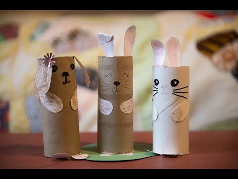 How to make a toilet paper tube bunny