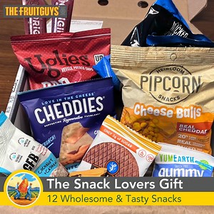 Know a snack lover? Explore our personal snack gift box with us! This box comes with twelve wholesome treats from mission-minded snack brands that rotate each week. Plan ahead for the holidays and order today! https://bit.ly/3UQAsaZ | The FruitGuys | Facebook