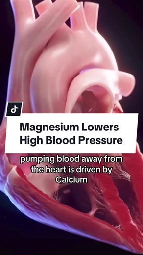 High blood pressure is directly related to a magnesium deficiency 👀 Arteries- carry blood away from the heart Veins- carry blood to the heart Arteries have muscles, veins do not The artery constricts and relaxes to pump the blood This mechanism is driven by magnesium and calcium If you don’t have enough magnesium in your body the artery can constrict but it cannot relax This is why you feel stressed and tense and why magnesium is so powerful at lowering anxiety and allows you to feel more relax