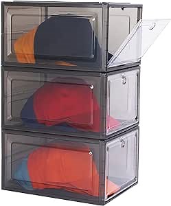 Livememory Hat Storage for Baseball Caps - 3 Pack Clear Hat Organizer Cap Storage for Baseball Caps, Plastic
