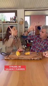 579K views · 3.7K reactions | Desafío de la semana: ¡Hacer un strudel de salmón y puerros tan rico como el de @mgsubercaseaux y @walde_mendez! Sigue los pasos de este video y pruébalo en tu casa  | AquaChile | Facebook