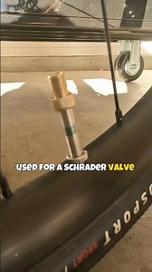 How to inflate presta valve with adapter #cycling #howto #biketires #biketips