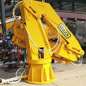 [Hot Item] Used at Sea Lifting Cargo Fast Delivery Time Full 360 Degree Rotation Marine Crane