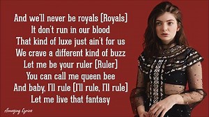 199K views · 3.6K reactions | Royals - Lorde (Lyrics) | 혼홡홚홭 홈홪홨홞환 ₇₄ | Facebook