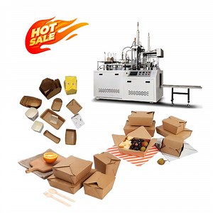 [Hot Item] Intelligent Lunch Container Paper Takeaway Food Packaging Box Erecting Making Machine