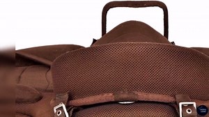 Youth Child Synthetic Treeless FREEMAX English Horse Saddle Tack with Handle+Girth,Leather Straps,Aluminium Stirrup, & Navajo Saddle Pad, Size 12" Inch Seat