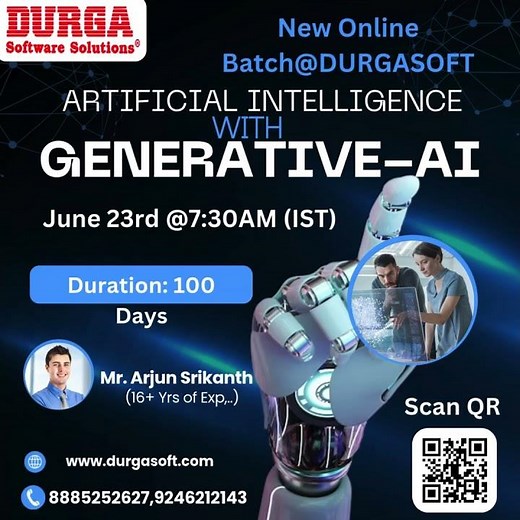 🤖 New Online Batch @ DURGASOFT!