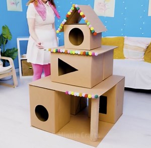 13K views · 15 reactions | Une maison pour chat FAIT MAISON pour le plus grand confort des félins | Brico Sympa | Facebook