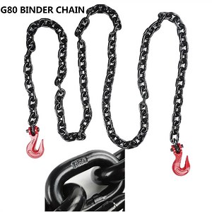 [Hot Item] G80 Transport Binder Chain Tow Chain Logging Chains with Clevis Grab Hooks