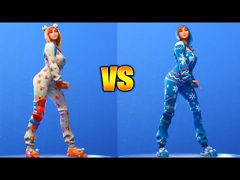 ONESIE SKIN FORTNITE DANCES WITH ALL EMOTES! (Winter Style & Overdrive Emote included)
