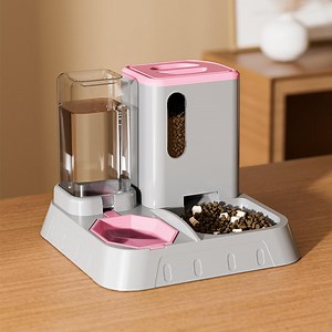 [Hot Item] Automatic Cat Food Water Dispenser Set Gravity Pet Self Feeder