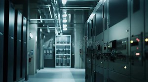 Modern Data Center Creating Secure Digital Infrastructure Stock Footage - Video of cyber, mainframe: 444130400