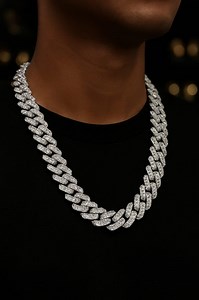 Handmade Iced Out Cuban Link Chain | 925 Sterling Silver, Zarqoon - Etsy Canada