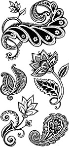Inkadinkado Organic Fabric Flourish Clear Stamps