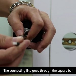 Smart Home Door Lock Keyless Entry Safely Home Biometric Fingerprint Lock Electric Handle Door Lock（Black）