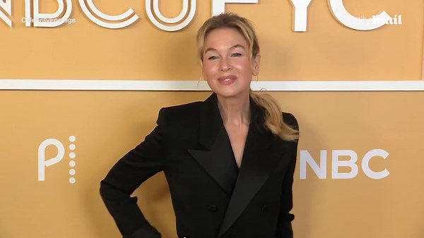 Renee Zellweger suits up for 2025 NBCU Emmy Kick-Off Luncheon