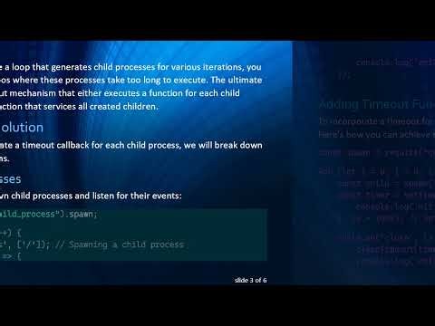 How to Establish a Timeout Callback for Each Dynamically Created Child Process in Node.js