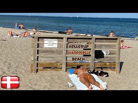 Hellerup, Svanemølle Beach, 4KWalk, Travel Copenhagen Denmark, September 2021, Beach walking tour