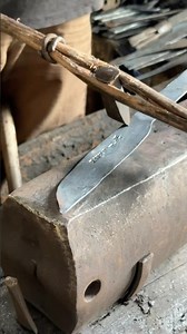 Hot Forging Process That Transforms Steel into a Knife #metalworking #forging