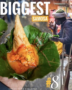 16K views · 345 reactions | 8 Inch Ke SAMOSA | One & Only In Haridwar INDIA Address:- Ram Prasad Gali, Moti Bazar, Haridwar, Uttarakhand | Indian Food Explorer | Facebook