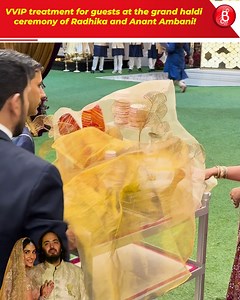 VVIP treatment for guests at the grand haldi ceremony of Radhika and Anant Ambani! | Bollywood Bubble Television