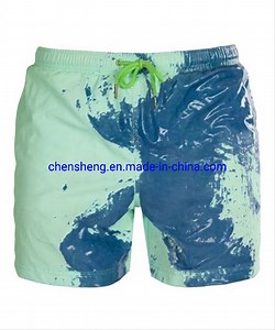 [Hot Item] Men Swimwear Surf Board Beach Wear Swim Trunks Boxer Shorts Change Color on The Water