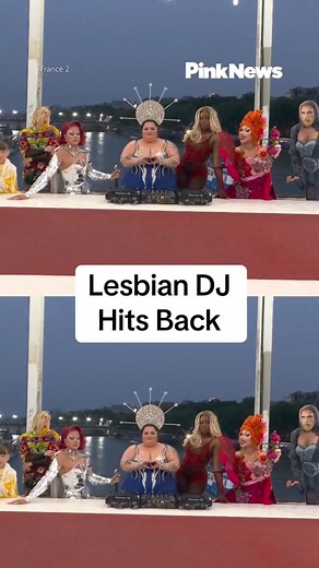 5.1K views · 76 reactions | Barbara Butch, the lesbian DJ who took part in the drag queen scene at the Olympics opening ceremony, has lodged police complaints after receiving threats. | PinkNews | Facebook