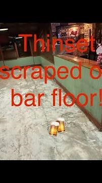 Thinset scraped off floor with a terminator floor machine #video #powertools #satisfying #machine