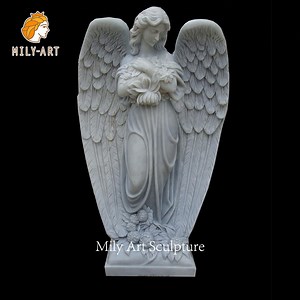 [Hot Item] Life Size Natural Stone Hand Carved Marble Angel Sculpture