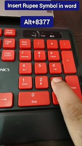 200K views · 16K reactions | Insert Rupee Symbol in word ll keyboard shortcut Keys ll Excel shortcut Keys #reels #reel #viral #instagram #short #shorts #education #tech | Computer Tech | Facebook