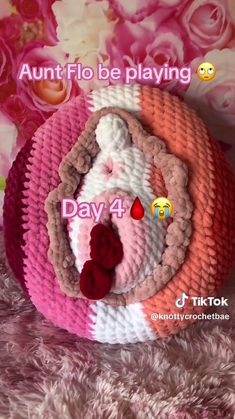 Knotty Crochet Bae (@knottycrochetbae) - As you can see knussy can be used to demonstrate phases of the menstrual cycle 🧶🩸✨🫶🏾 I love it here! 🧶🧵 #womenshealth #crochetersoftiktok #yarntok #amigurumi #fypシ #trendy