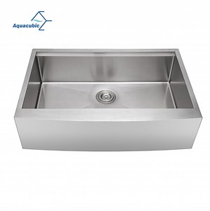 [Hot Item] Cupc Customized Single Apron Front Kitchen Sink Farmhouse Workstation 304 Stainless Steel Farm Sink