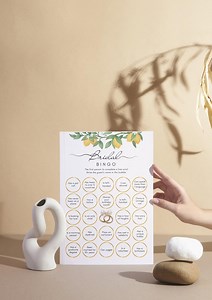 Lemon-themed Bridal Bingo Template – Fun and Interactive Game for Bridal Showers – Instant Download - Etsy Canada