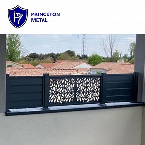 [Hot Item] Art Fence Villas Country Courtyard Laser Cutting Gates Custom European Aluminum Fence