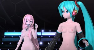 Miku & Luka Nude Dance - Akatsuki Arrival