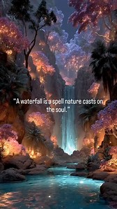 “A waterfall is a spell nature casts on the soul.” . . . . #waterfall #waterfalls #soul #soulfood #watercolours #viralreelsvideo❤️ #love #viewforview | Inspiring Stories & Quotes | Facebook