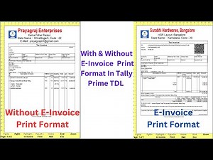 E Invoice Print Format In Tally Prime TDL