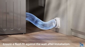 Magnetic Dryer Vent Kit for Tight Spaces - Self-Aligning Mag-Snap Connector, Heat Resistant & Flame Retardant ABS, Airtight Seal, Includes 4" x 2.6ft Flexible Duct & Clamps