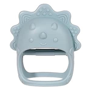 Baby Teether Toy Silicone Chew Toy for Baby, Hand Pacifier for Teething Baby, Easy to Hold Teething Toy (Blue)